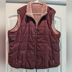 Free Country Reversible Maroon Vest.  XXL